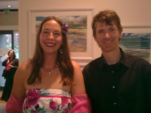 Graphic Designer Anja Coyne and Musician Ger Griffin.