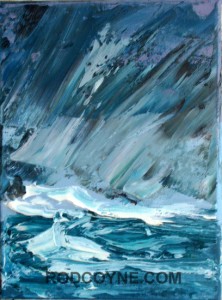 “Vanishing Horizon” 18x24cm, oil on canvas, 2010.
