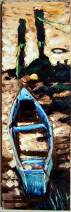 "Ferrybank Blues" oil on canvas, 40X120cm.